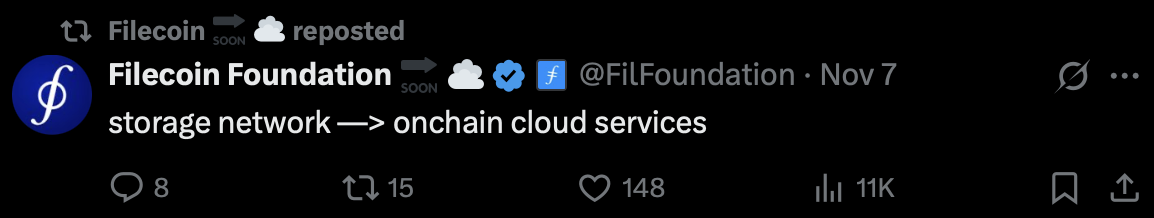 Filecoin (FIL) เพิ่มสูงขึ้น 100% ในระหว่างสัปดาห์! ประกาศว่าพื้นที่เก็บข้อมูลออนไลน์ได้พัฒนาเป็น 